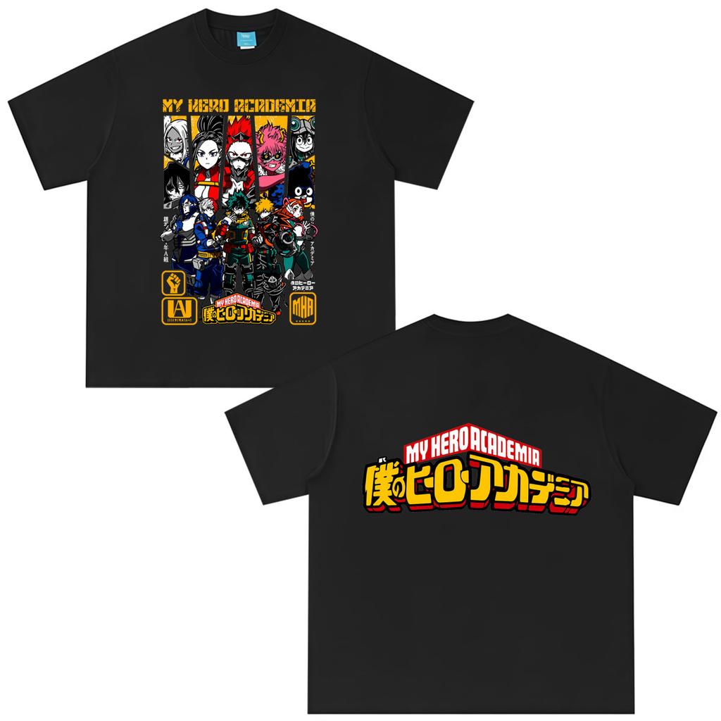 Anime My Hero Academia T Shirts Unisex Unisex Clothing Harajuku Fashion Tshirt Summer Casual Cotton Oversized Highquality Tshirts