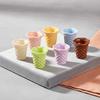10Pcs Kawaii Simulation Mini Waffle Crispy Cone Ice Cream Base Diy For Keychain Earrings Scrapbook Dollhouse Accessories