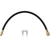 Premium 18-Inch Rubber Brake Hose - Flexible Brake Line, 3/8"-24 External Thread To 3/8"-24 Internal Thread, High Strength And Easy To Tall Hydraulic