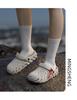 Sandálias Masculinas para Exterior Antiderrapantes com Biqueira Fechada - Resistentes ao Desgaste, Sola Macia Sapatos de Praia