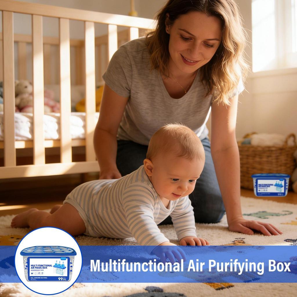 350ml Air Purifiers Dust Cleaner Box Dust Removal Box for Car Dormitory Basement Apartment Nurseries Closets Home Bedroom
