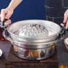 Multi-function Grilling Pan Professional Shabu Camping Stove Steamer  Picnic