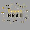 Car Sticker Magnetic Decal Graduation Cap Decoration Refrigerator Magnet Garage Door Bumper Sticker Reflective Car Decor