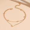 Trendy Double-Layer Heart Anklet: Stylish Beach Jewelry for Women