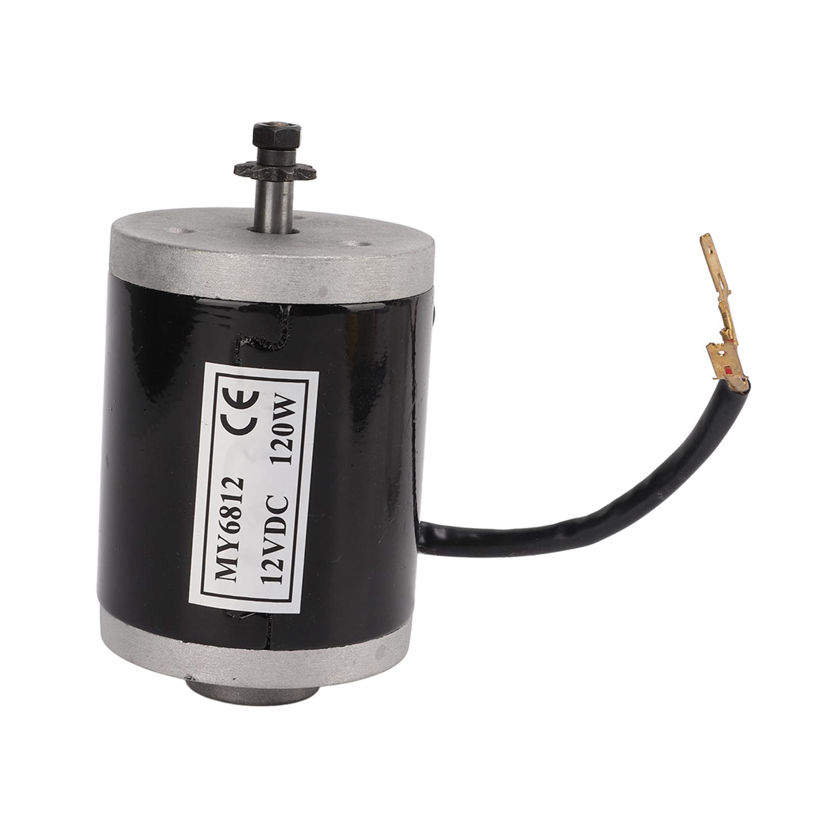 

Brush Motor 12V 120W Aluminum Small Brush DC Motor with Metal Pulley for Scooter Small Electric Bike Tricycles
