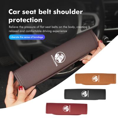 Leather Car Seat Belt Cover Safety Belt Shoulder Protection Pad For Holden Astra Commodore Monaro Trailblazer Colorado