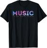 Music Is My Happy Place Cute Cool Design Music Lover Unisex T-Shirt