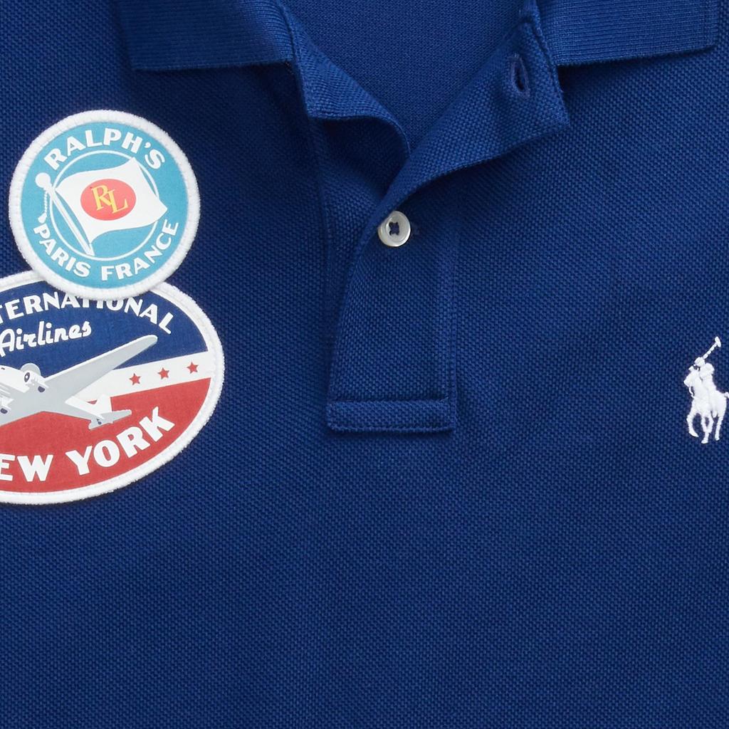 Polo Ralph Lauren SS25 Logo-Stickerei Aufnäher Gerader Schnitt Kurzarm-Poloshirt Klassische Edition Damen Oberteile 211790362-001