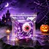 Stress Relieving Toy Relief for Halloween Christmas, Anxiety Reduction Ice Cube Squeeze Clear Sensory Toy, Slow Rising Holiday Gift