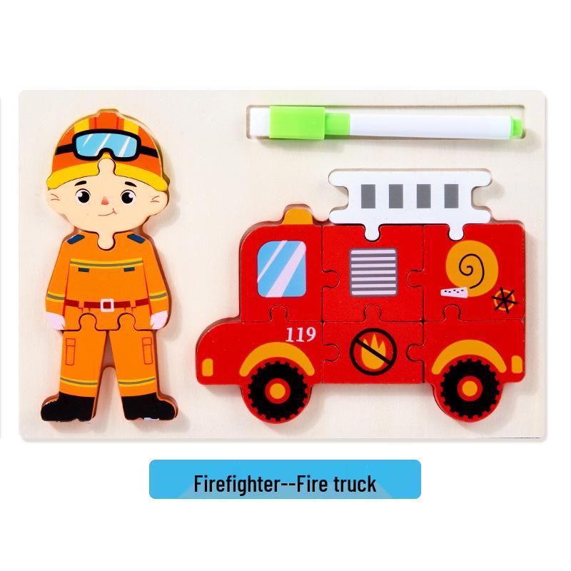 

Деревянный 3D-пазл с трансграничной сертификацией CPC CE для раннего детства