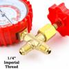 Low Side Single Manifold Air Conditioning Pressure Gauge  Refrigerant Recharge