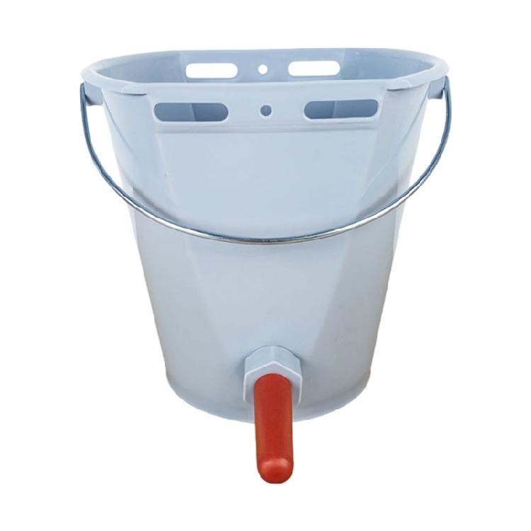 

Stable 8L Capacity Animal Feeding Bucket For Small Calve Cattle Feeding Bucket for Farmer and Herders серый
