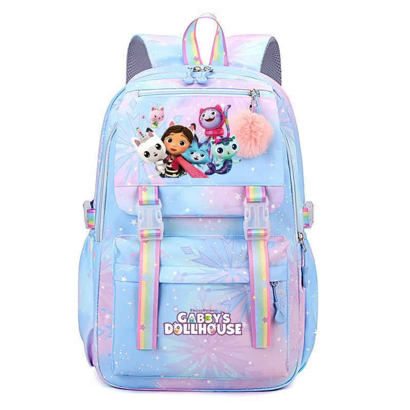 

Мультяшный кот, периферийный школьный рюкзак, Стич, студенческий рюкзак, новый водонепроницаемый рюкзак большой вместимости для девочек Backpack