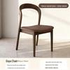 Solid Wood Vintage Modern Minimalist Dining Chair with Backrest for Home, Hotel, or Restaurant