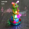 Plastic Saxophone Caterpillar Toy LED Dancing Caterpillar Toy Electric Music Toy  Halloween