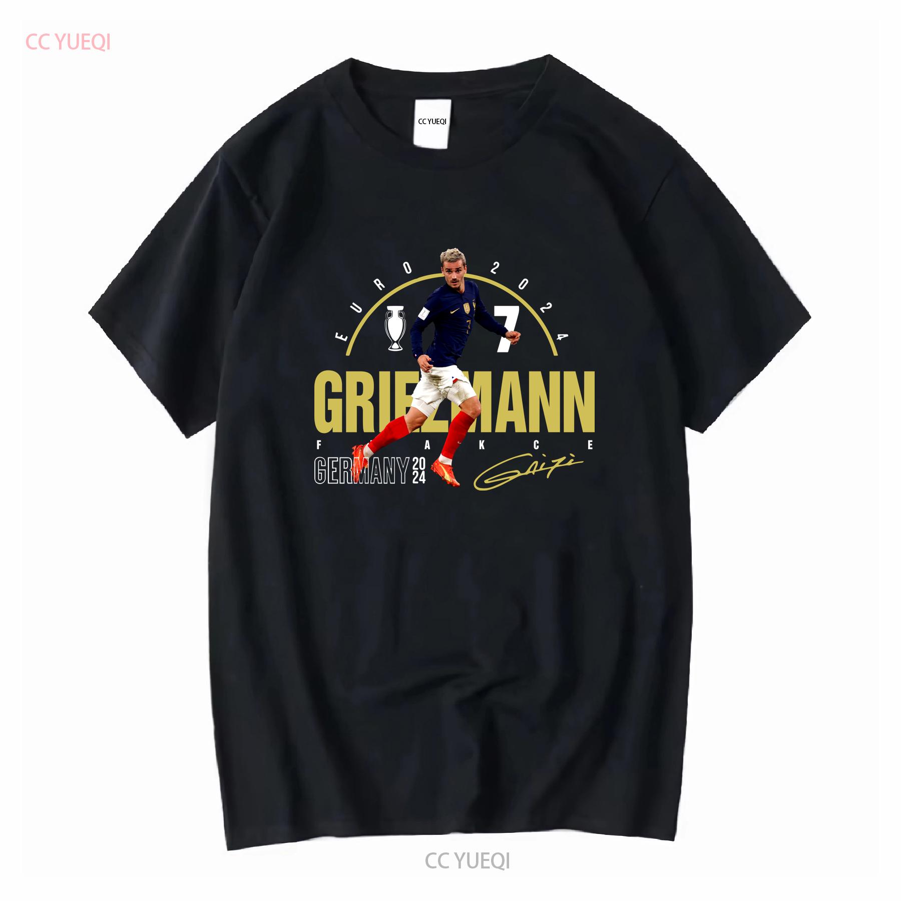

France Europe 2024 Griezmann Inspired for Fans T Shirt long or short sleeves vintage Washed designer clothes homme Comfortable 4XL