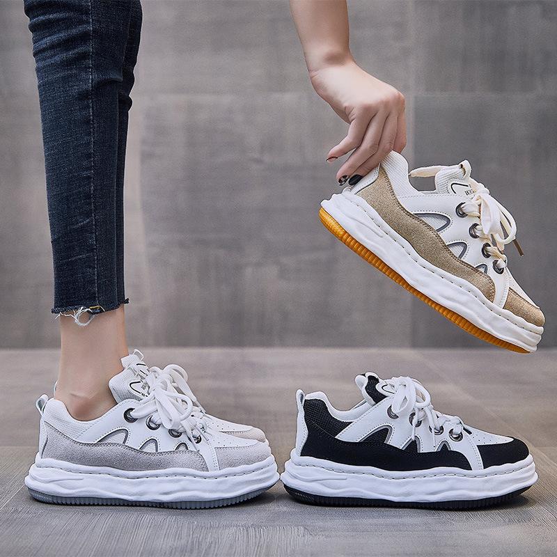 White Sneakers Street Fashion Platform Sneakers Women Casual Jogging Shoes