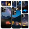 Camping Nature Mountain Phone Case for iPhone 17 Air 16 Coque 15 14 12 13 PLUS 11 PRO MAX Back Cover Fundas Shell