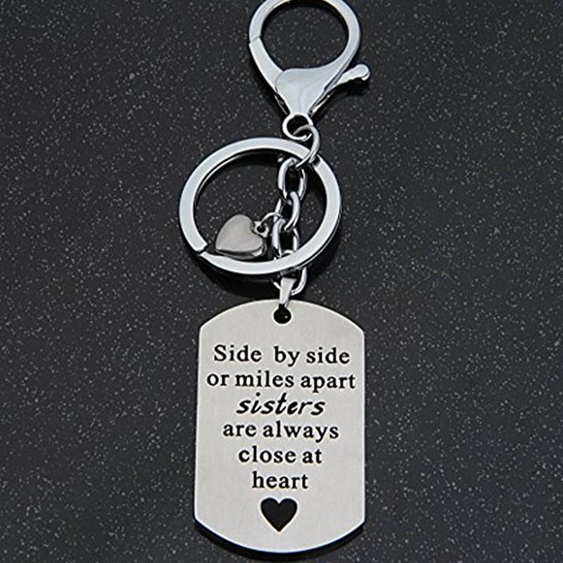 Side By Side Or Miles Apart Sisters Necklace