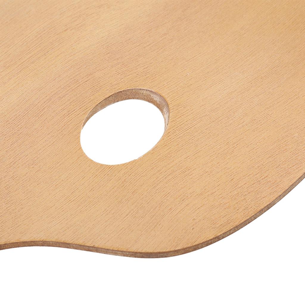 Vintage Künstler Ovale Holzpalette Öl Acryl Farbe Tablett Holz Malwerkzeug