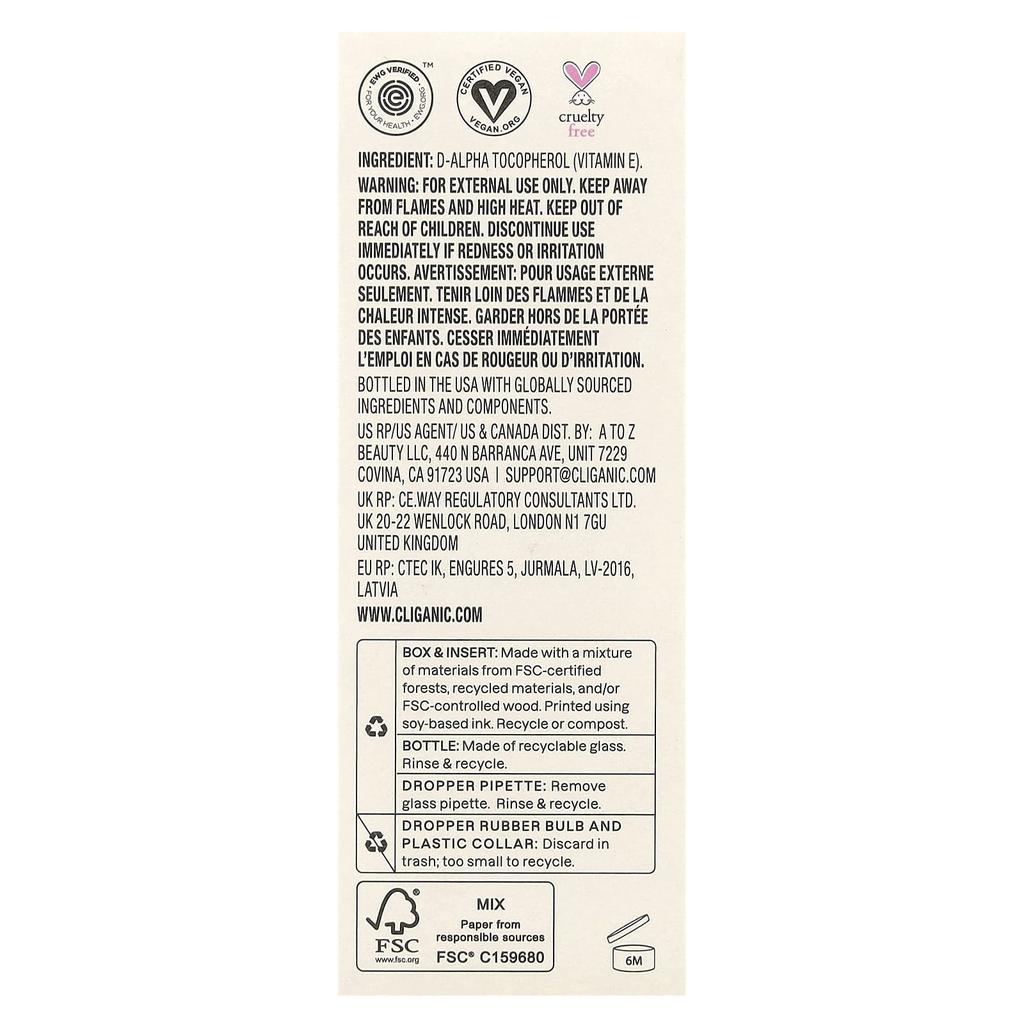 Vitamin E Oil, 30Ml(1Fl Oz)