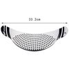 Stainless Steel Water Filter Vegetable Drainage Crescent Shaped Pot Edge Filter Residue  Separation  Baffle  Convenient