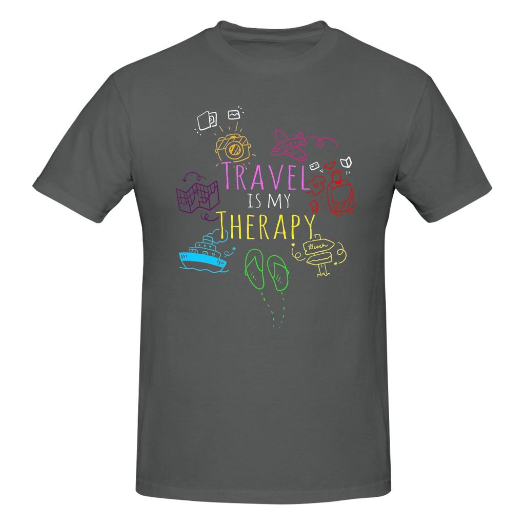 Piece World Traveler Funny Graphic  Cotton TShirt All I Need Is Travel Tops Tees For Unisex