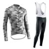 2026 Autumn Breathable  , Long-sleeved Cycling Suit, Strap Suit, Men's and Women's Autumn and Winter Breathable Road Cycling Quick-drying Cycling Suit