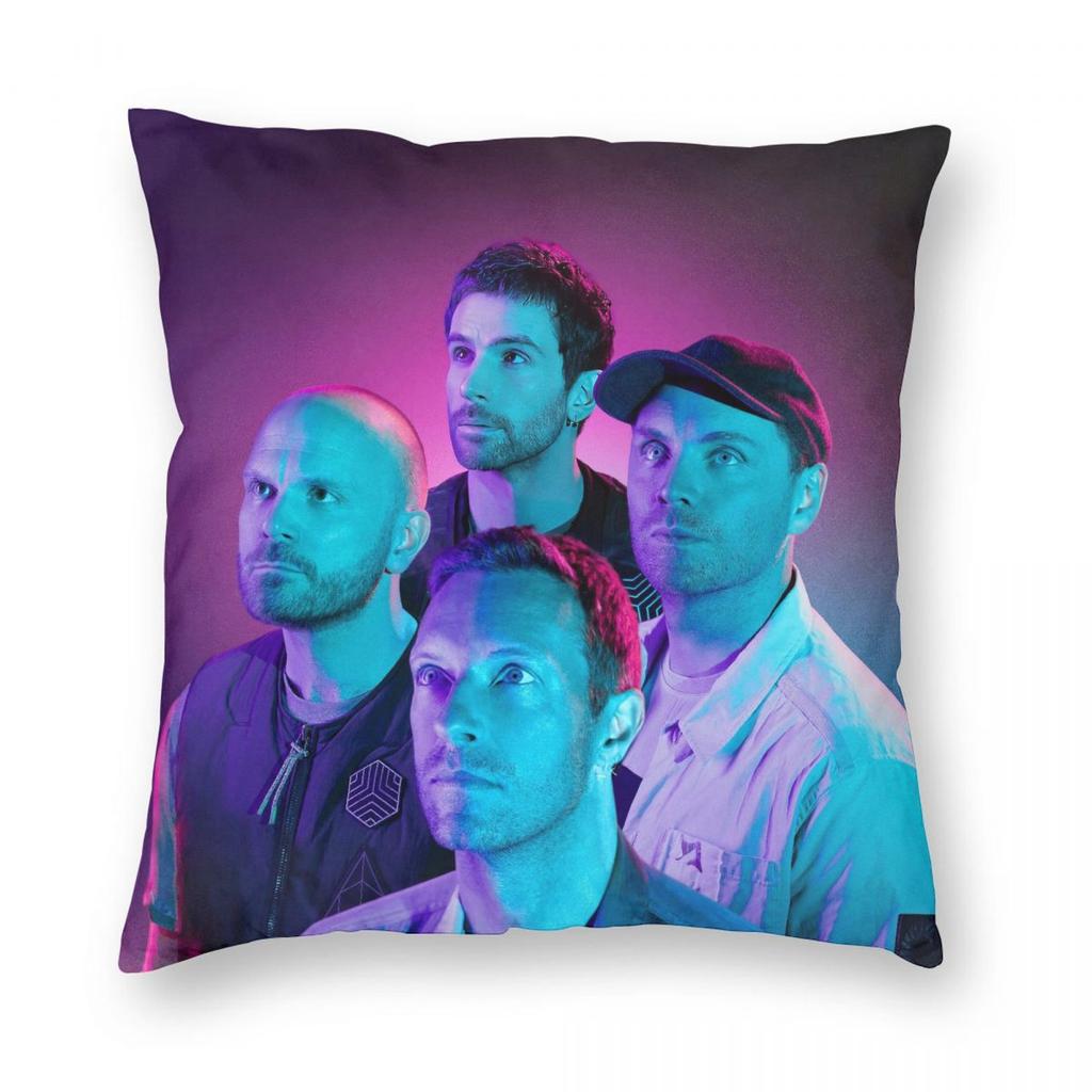 Coldplays Rock Band Pillowcase Soft Polyester Cushion Cover Gift Pillow Case Cover Chair Zippered 45*45cm