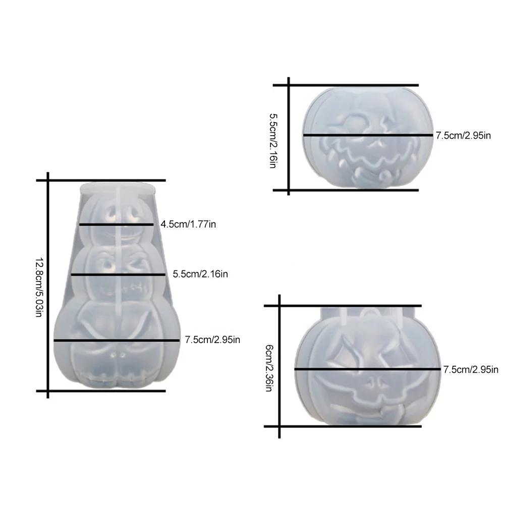 Halloween Silicone DIY Pumpkin Candle Mold Pumpkin Candlesticks Mold Desktop Pumpkin Candlestick Mould Home Decoration