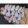 205Cts. Natural Pink Kunzite Pear Cabochon Loose Gemstone 14Pcs Lot 20-26MM C-1161