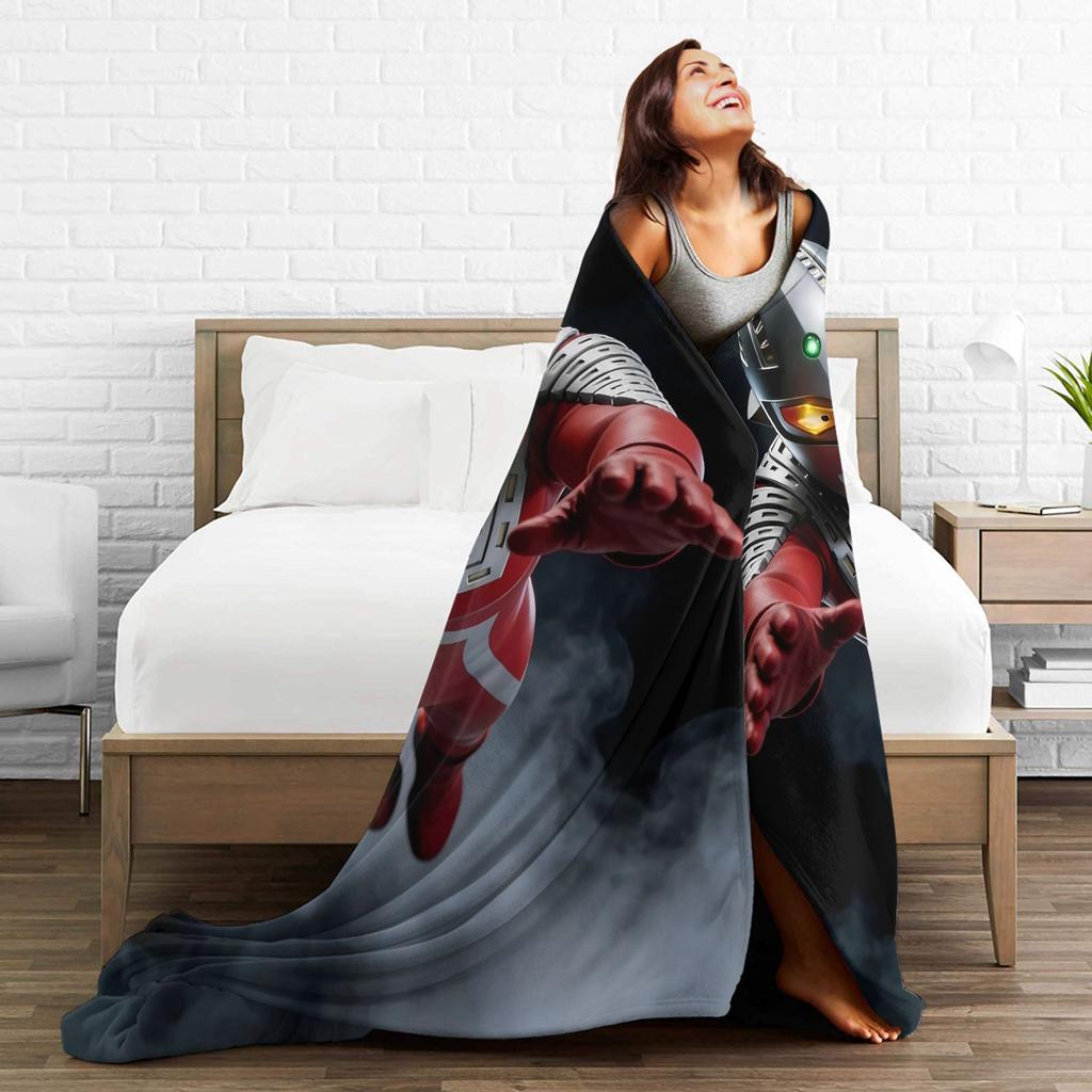 ULTRAMAN Plush Blanket Children Flannel Throw Blanket For Couch Chair Soft Design Quality Bedspread Gift