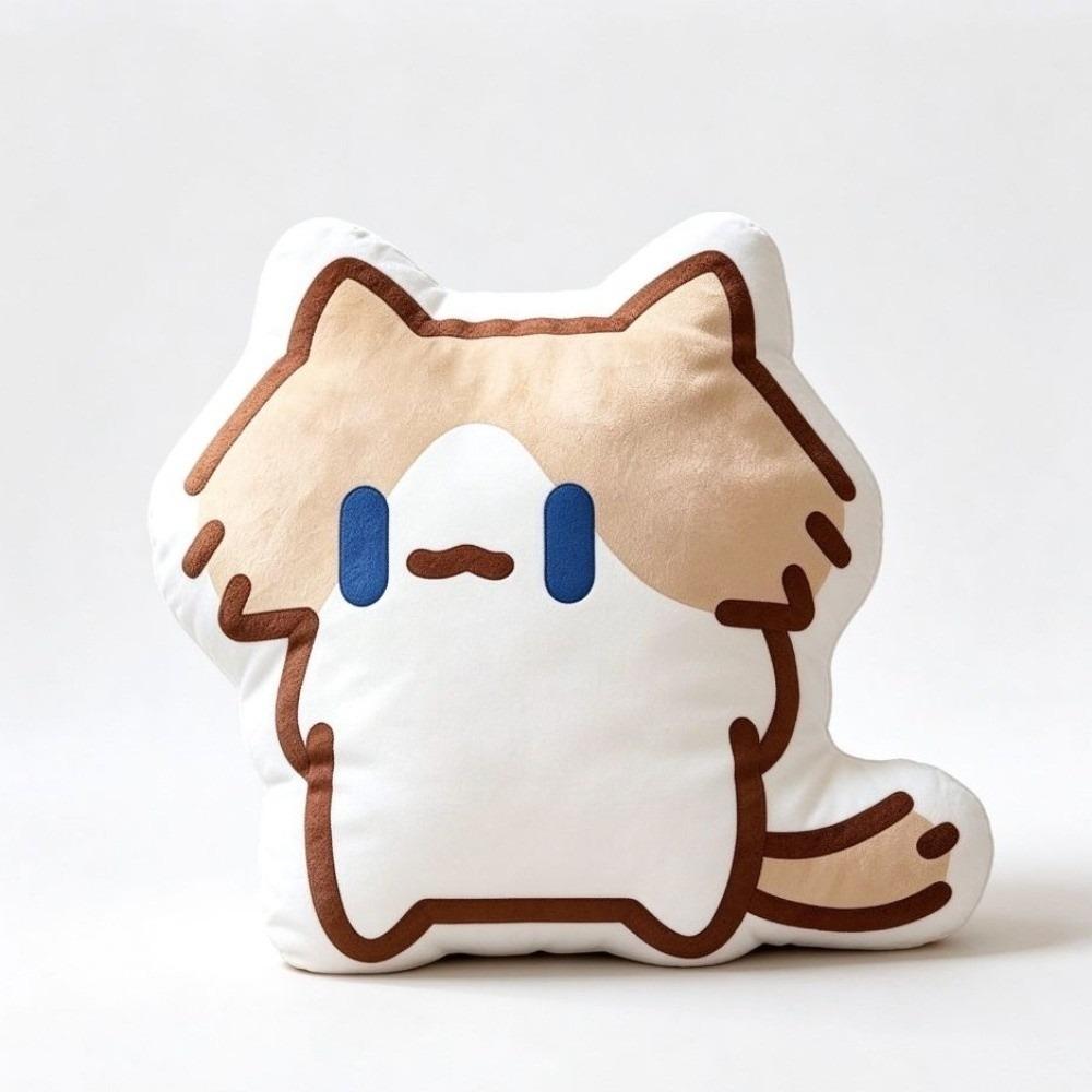 Soft Stuffed Cat Plush Throw Pillow Monthly Salary Cat Cat Plush Cushion  Cartoon Cushion