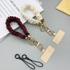 Wholesale Anti-Lost Mobile Pleats Phone Chain Short Mobile Phone Lanyard with Female Hanging Chain Mobile Phone Straps