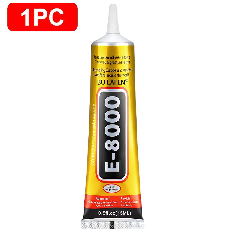 

B7000/E8000 Ювелирный клей для DIY-украшений, склеивания металла, стекла и пластика — Водонепроницаемый и прозрачный (15/110г)