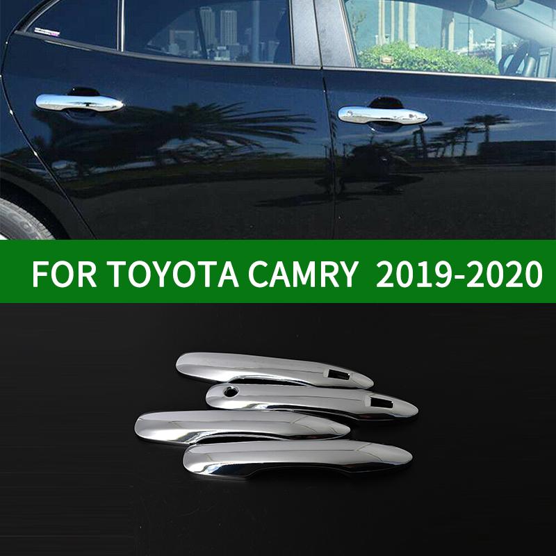 

Для Toyota CAMRY 2018-гибридная хромированная серебристая накладка на ручку боковой двери