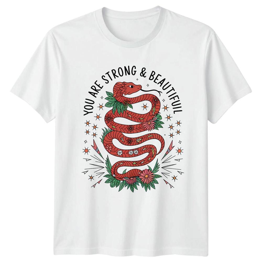 Boho Snake You Are Strong Beautiful TShirt Magic Celestial Unisex S