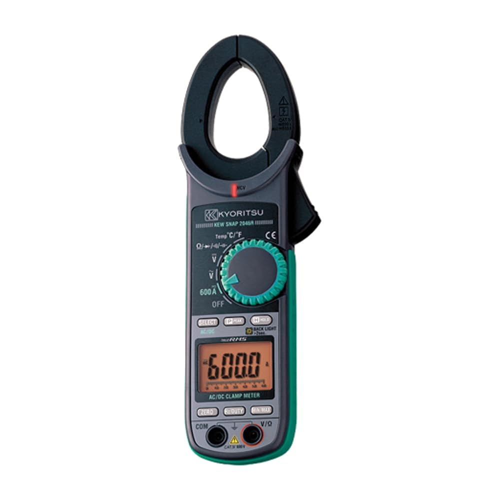 Kyoritsu 2046R AC/DC Current Measurement Clamp Meter with Quick Snap Design and Compact Size
