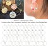 50pcs Stainless Steel Wine Glass Rings Light Weight Earring Round Loops  Birthday Party
