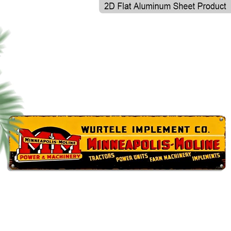 

Leña Implement Co. Metal Aluminum Sign (15.74 X 3.93 Inches) - Waterproof and Dustproof, Featuring Tractors, Power Units, and Agricultural Machinery 40cm x 10cm