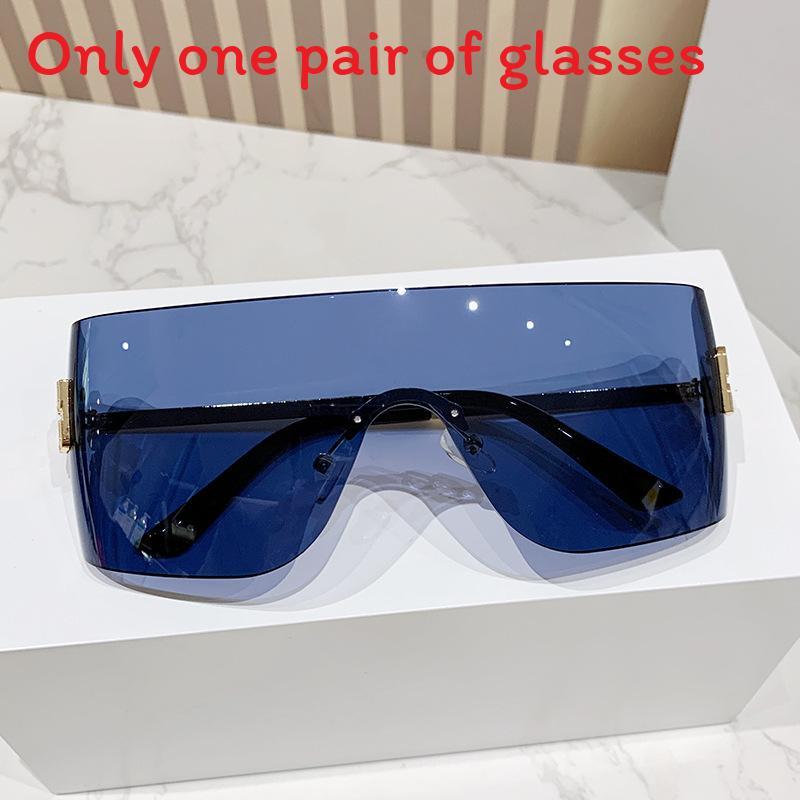 Miao Jia Y2k Frameless Sunglasses For Women Uv400 Sun Protection Fashion Accessories
