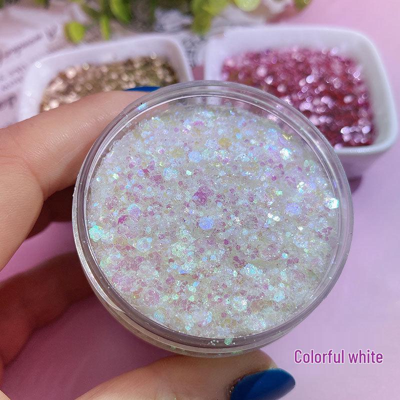 80ml Large Bottle Gold Glitter Sequin Powder for DIY Makeup, Painting, and Crafts