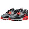 Nike Men's Air Max 90 Premium Low-Top Casual Running Shoes Black Grey Red HM9432-001