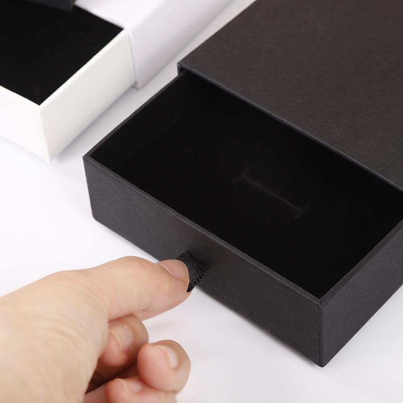 Fashion Jewelry Craft Paper Gift Box - Necklace, Earring, Ring Storage Box, Drawer Style Packaging.