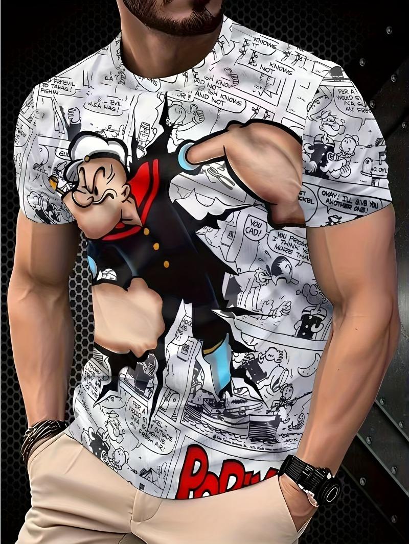 All-over print Popeye comic T-shirt S