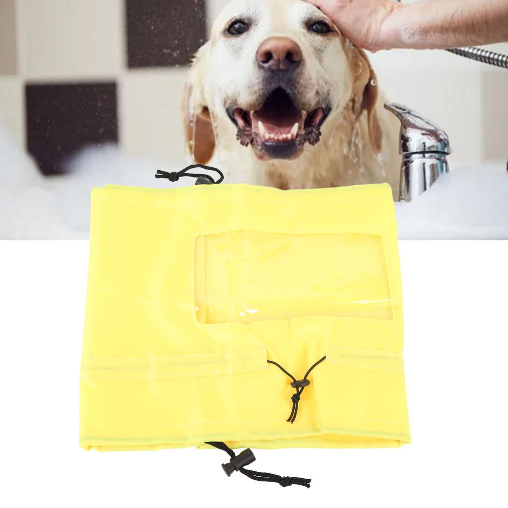 Dog Shower Reusable Water Resistant Pet Overhead Ears Bath Cover