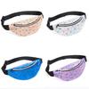 Sleek Geometric Holographic Waist Bags For Women Durable And Stylish Belt Packs