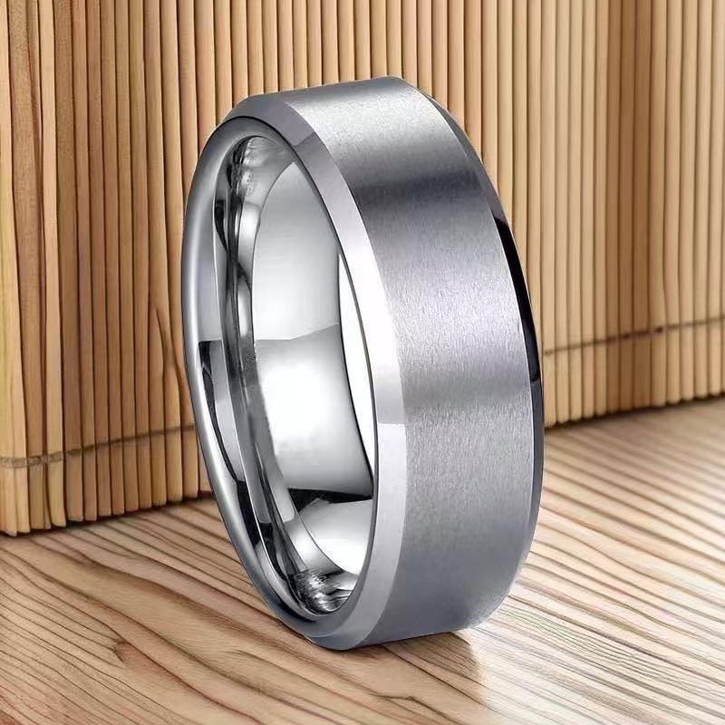Men's Purple Titanium Steel Hip-Hop Ring - High-End, Unique, Stainless Steel Jewelry 