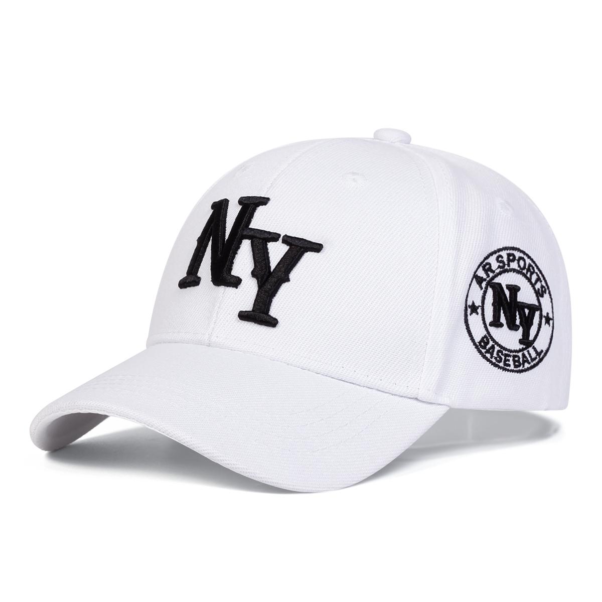 Headgear Kinderen Brief Borduurwerk Verstelbare Hip Hop Baseballpet Ontwerperspet Lente Herfst Buiten Vrijetijdshoeden Reisaccessoires voor Jongens Meisjes wit