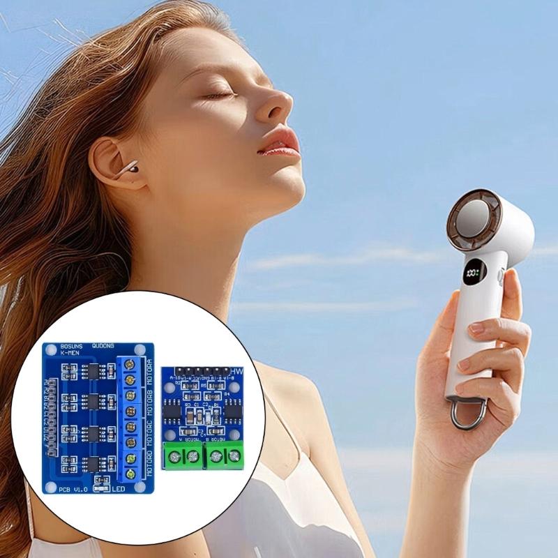 Versatility L9110S Motor Driver Board Support 2.512V Control DCMotors Simple Pin Control Achieve Complex Motion Control